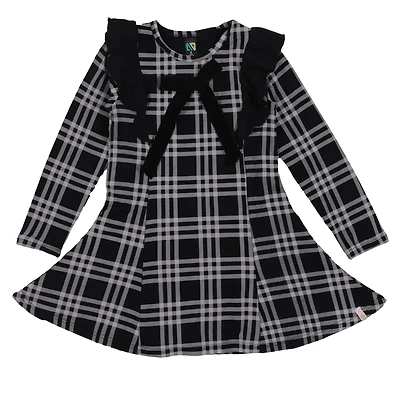 Bow Plaid Dress 2-12