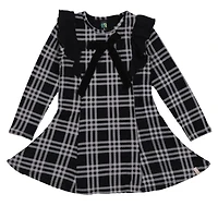 Bow Plaid Dress 2-12