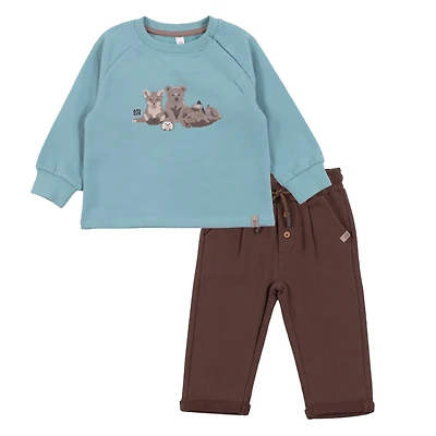Ensemble Pantalon Deux Pièces Ourson 6-24mois