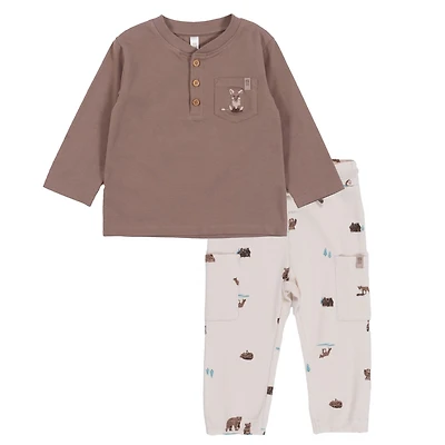 Ensemble de Deux Pièces Henley Ourson 6-24mois