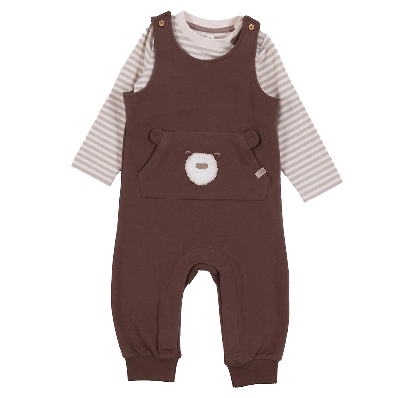 Ensemble Salopette Poche Ourson 6-24mois