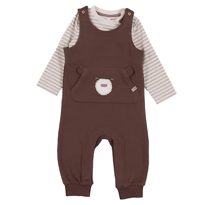 Ensemble Salopette Poche Ourson 6-24mois