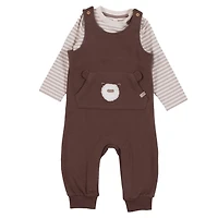 Ensemble Salopette Poche Ourson 6-24mois