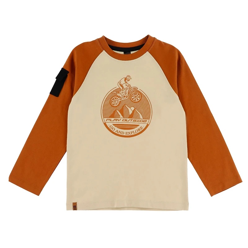 T-shirt Raglan Plein Gaz 2-12ans