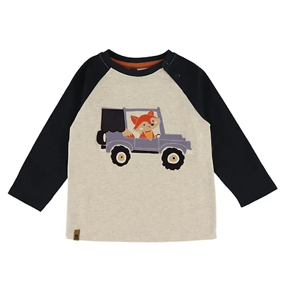 T-shirt Raglan Renard 6-24mois