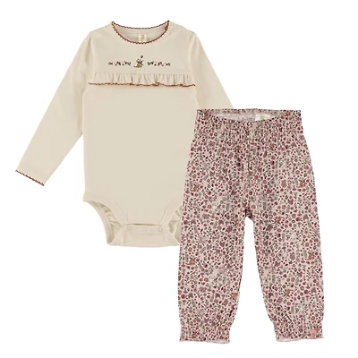 Time Printed Pant Set 6-24m