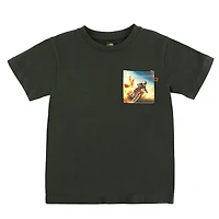 T-shirt Poche Imprimé Plein Gaz 2-12ans