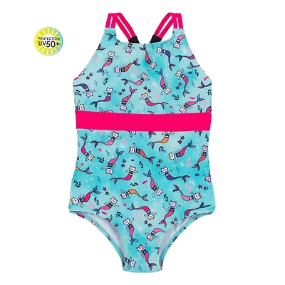 Cat Mermaid UV Swimsuit 2-6y