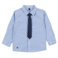 Tie Blue Long Sleeves Shirt 2-12y