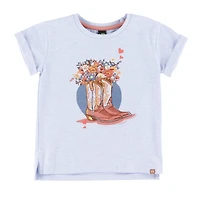 T-shirt Botte Cowgirl 2-12ans