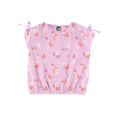 Flowers Printed T-shirt 2-12