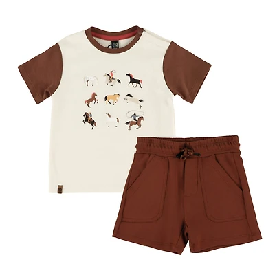 Ensemble Short Cheval 6-24mois