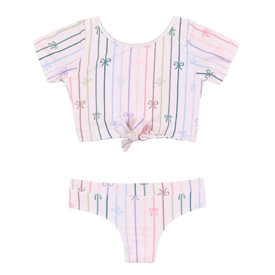 Maillot UV Deux Pièces Boucles 3-14ans