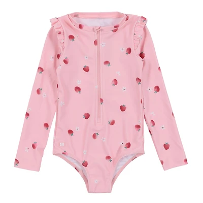 Maillot UV Manches Longues  Fraises 2-10ans
