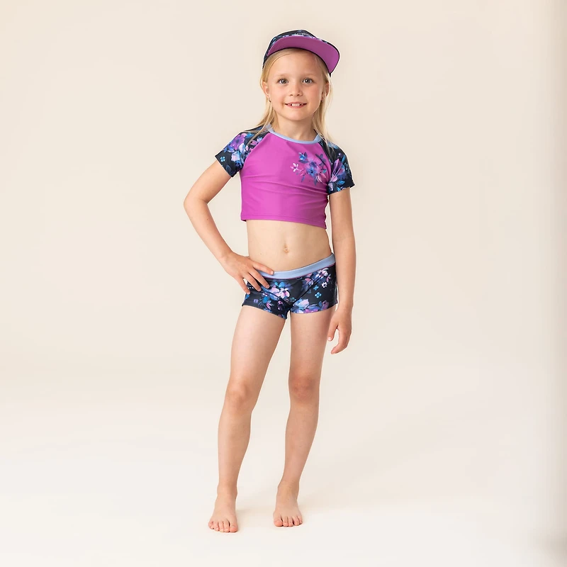Maillot UV Deux Pièces Floraison 4-14ans