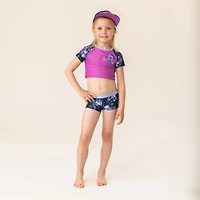 Maillot UV Deux Pièces Floraison 4-14ans