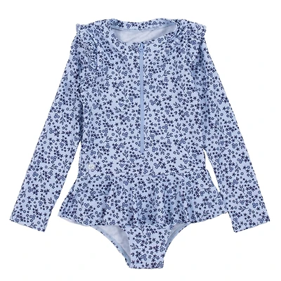 Maillot UV Manches Longues  Bleuets 2-6ans