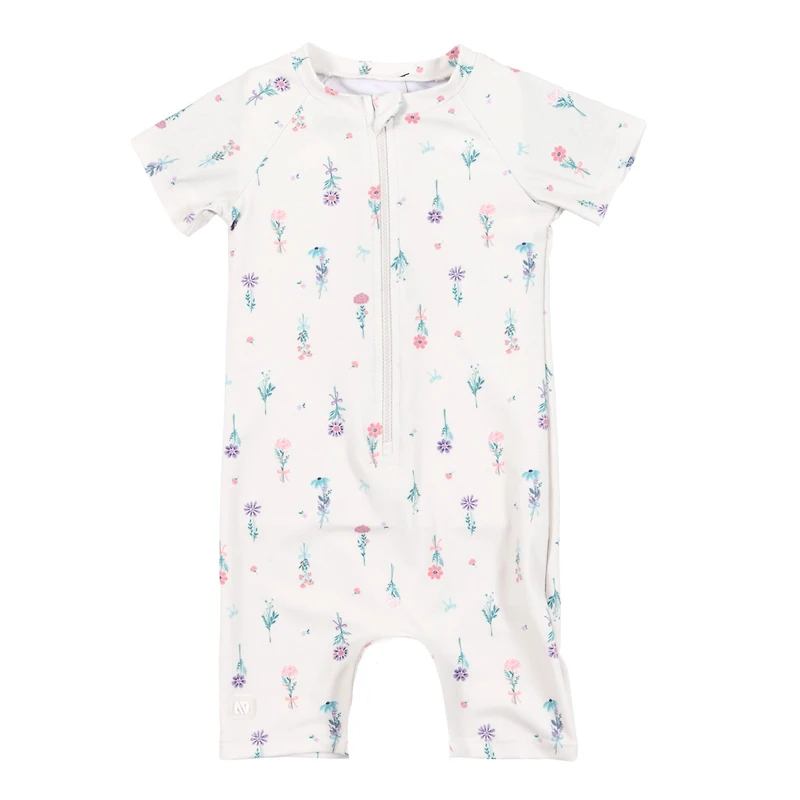 Flowers Uv Swimsuit 2-4