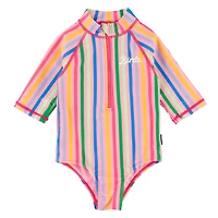 Stripe UV Swimsuit 2-10y