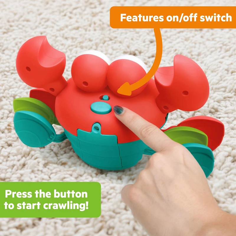 Rockin’ Crawling Crab activity toy
