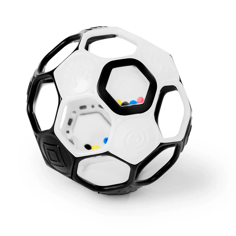 Grippin’ Goals Rattle Ball - Black & White