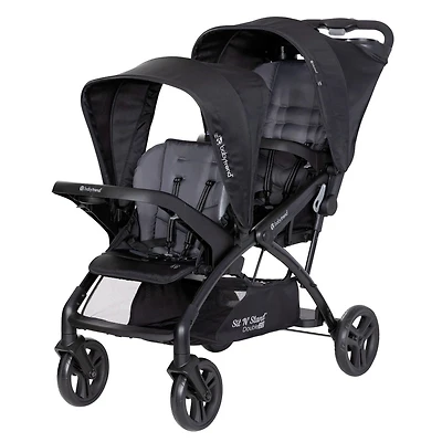 Sit N' Stand® Double 2.0 Stroller - Dash Black