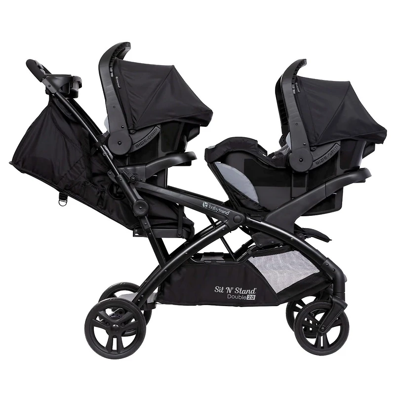 Sit N' Stand® Double 2.0 Stroller - Dash Black
