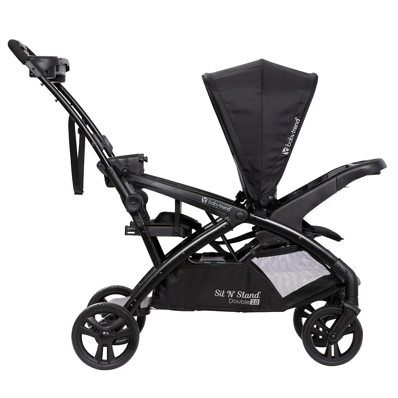 Sit N' Stand® Double 2.0 Stroller - Dash Black