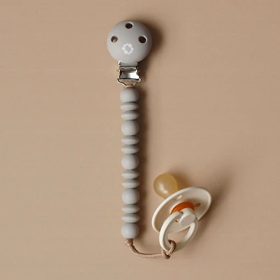 Pacifier Clip Halo - Off Taupe