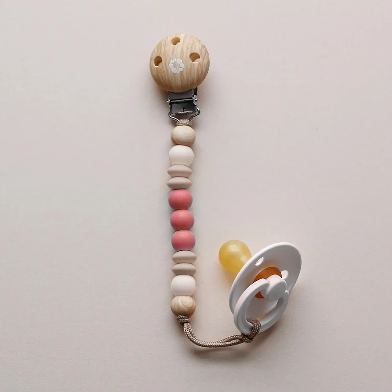 Pacifier Clip Lou - Rasberry