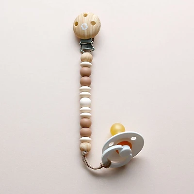 Pacifier-clip Ora Wood Moka