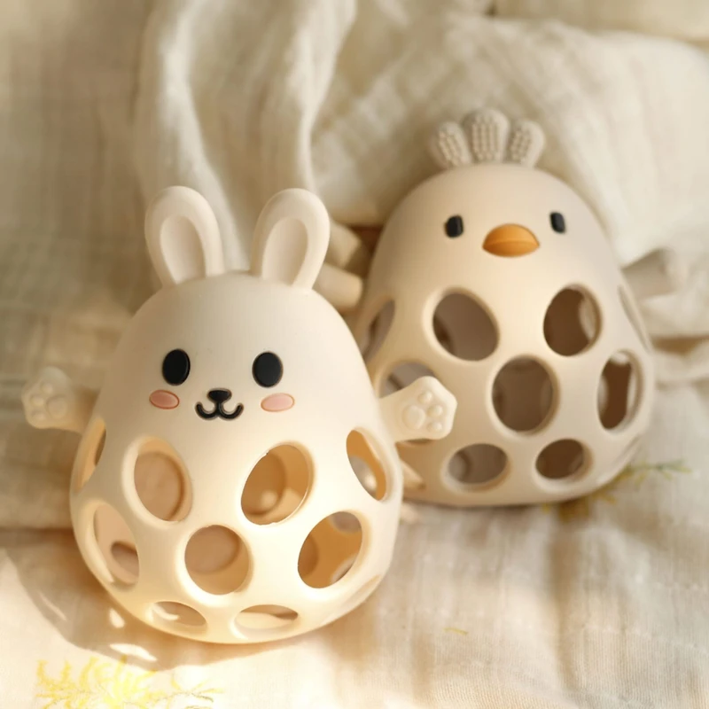Jouet de Dentition Bouliboule - Lapin Ivoire