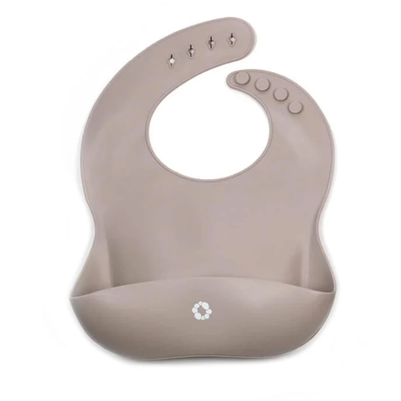 Silicone Bib Taupe