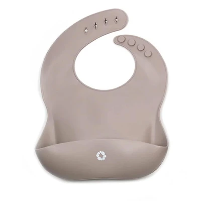 Silicone Bib Taupe