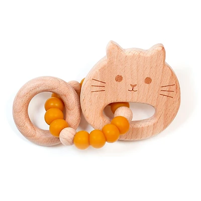 Cat Wood Rattle - Dijon