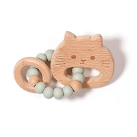 Cat Wood Rattle - Sage