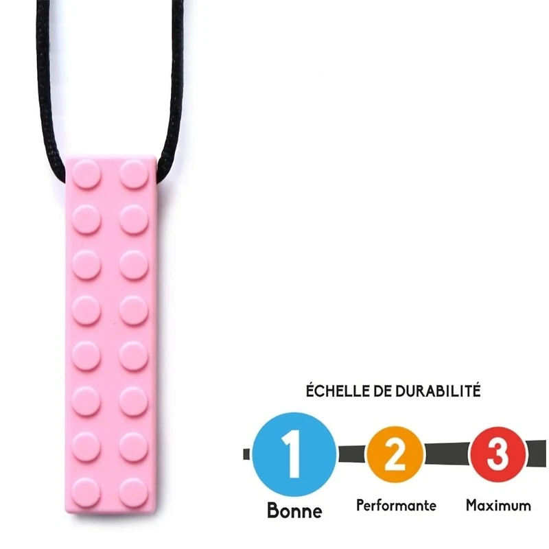 Pendentif Bloc - Rose