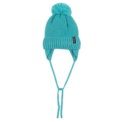 Turquoise Knit Beanie 2-6