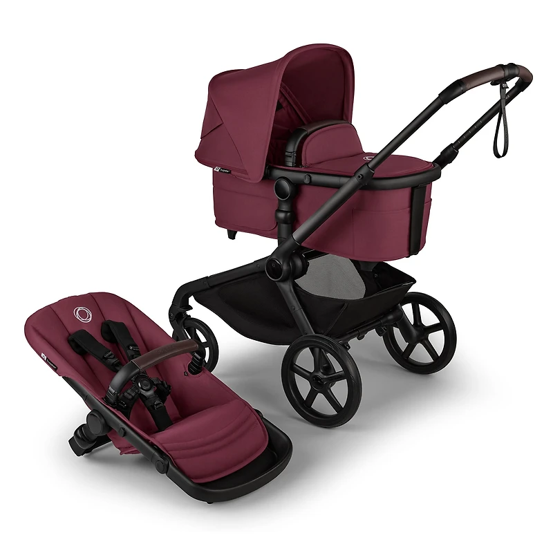 Bugaboo Kangaroo Complete Stroller - Black / Cherry