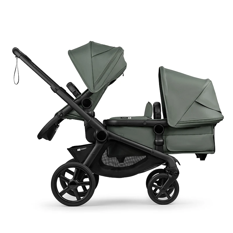 Kangaroo Stroller - Black/ Forest green