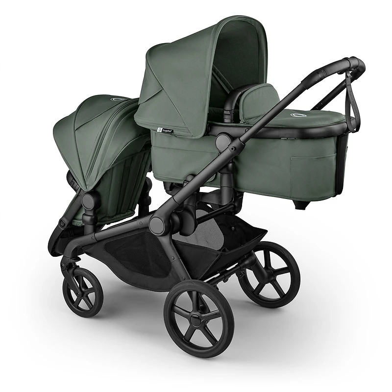 Kangaroo Stroller - Black/ Forest green