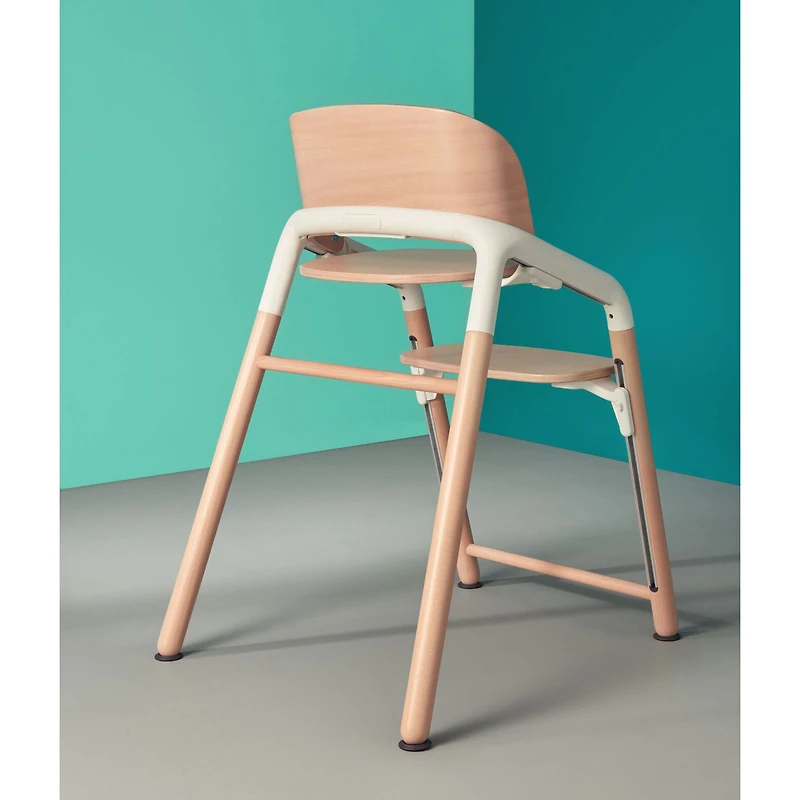 Chaise Haute Complète Giraffe - Naturel / Blanc