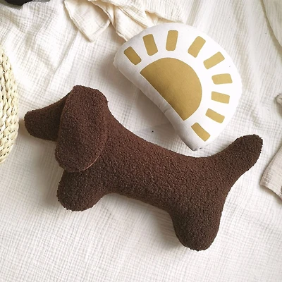 Dachshund Dog Pillow - Brown