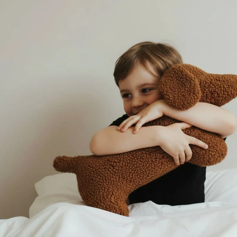 Peluche Chien Teckel - Rouille