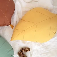 Cushion Ash Leaf - Mustard