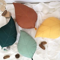 Coussin Feuille de Frêne - Rouille