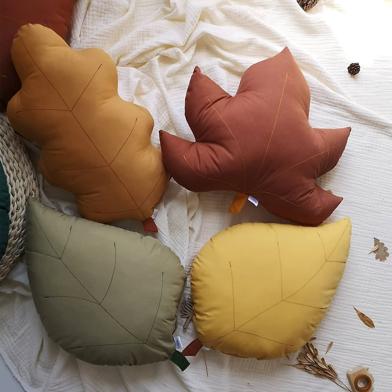 Pillow Ash Leaf Olive Green