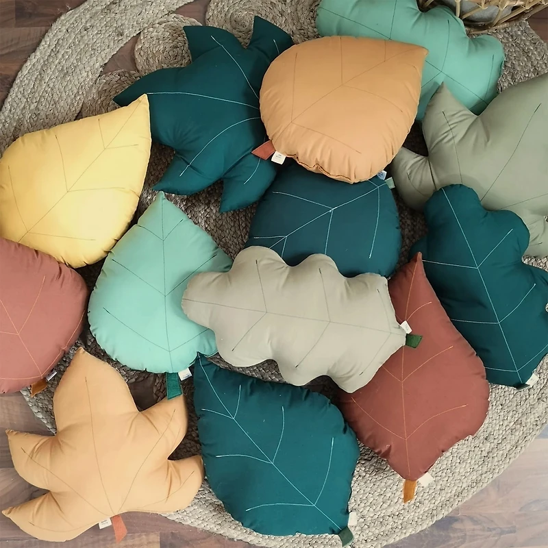 Coussin Feuille de Bouleau - Vert