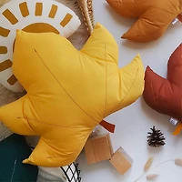 Coussin Feuille D`Érable - Moutarde