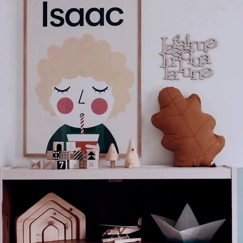 Coussin Feuille de Chêne - Rouille